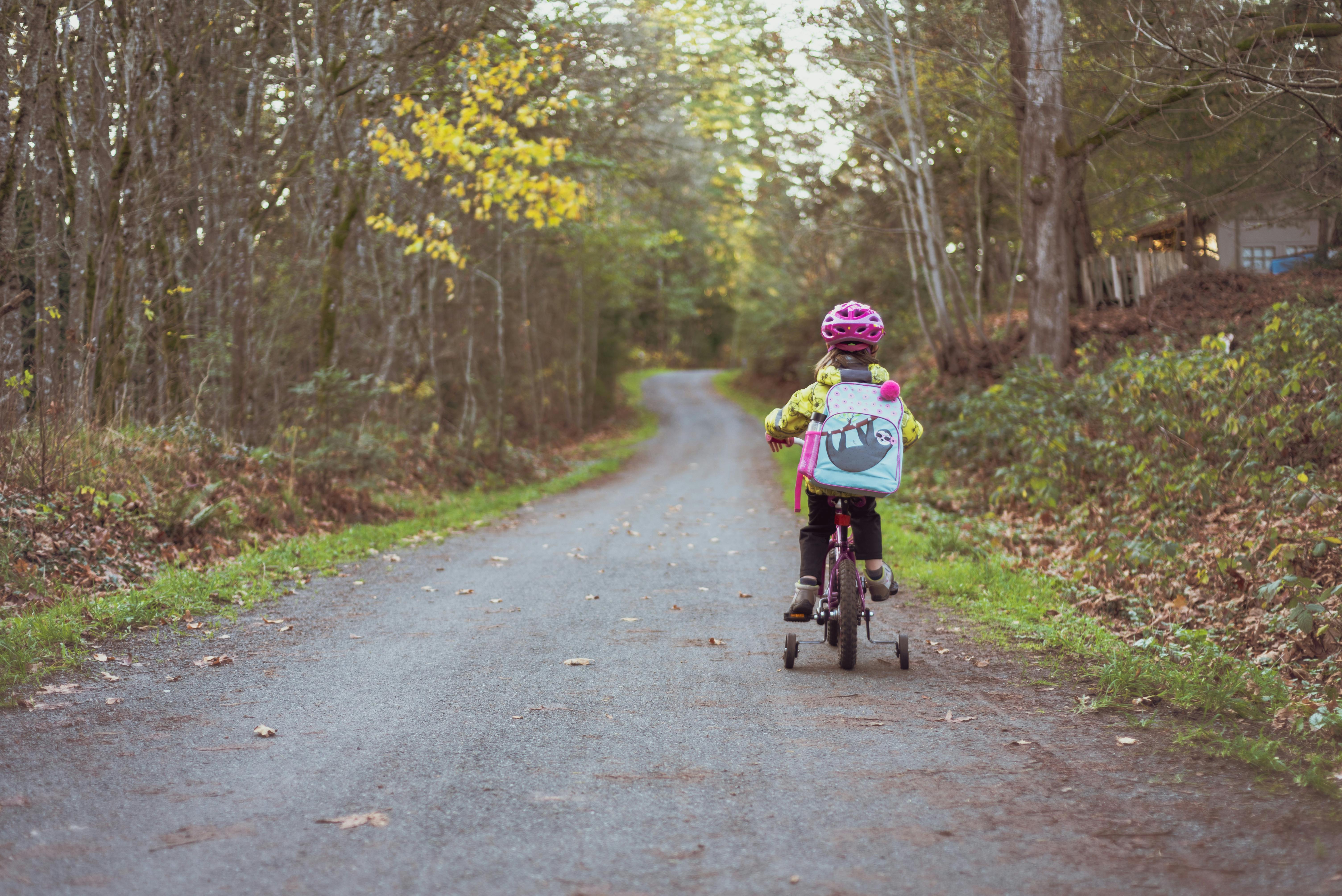 Child riding bike